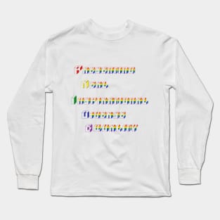 PRIDE- Colourful-Rainbow- 3D Long Sleeve T-Shirt